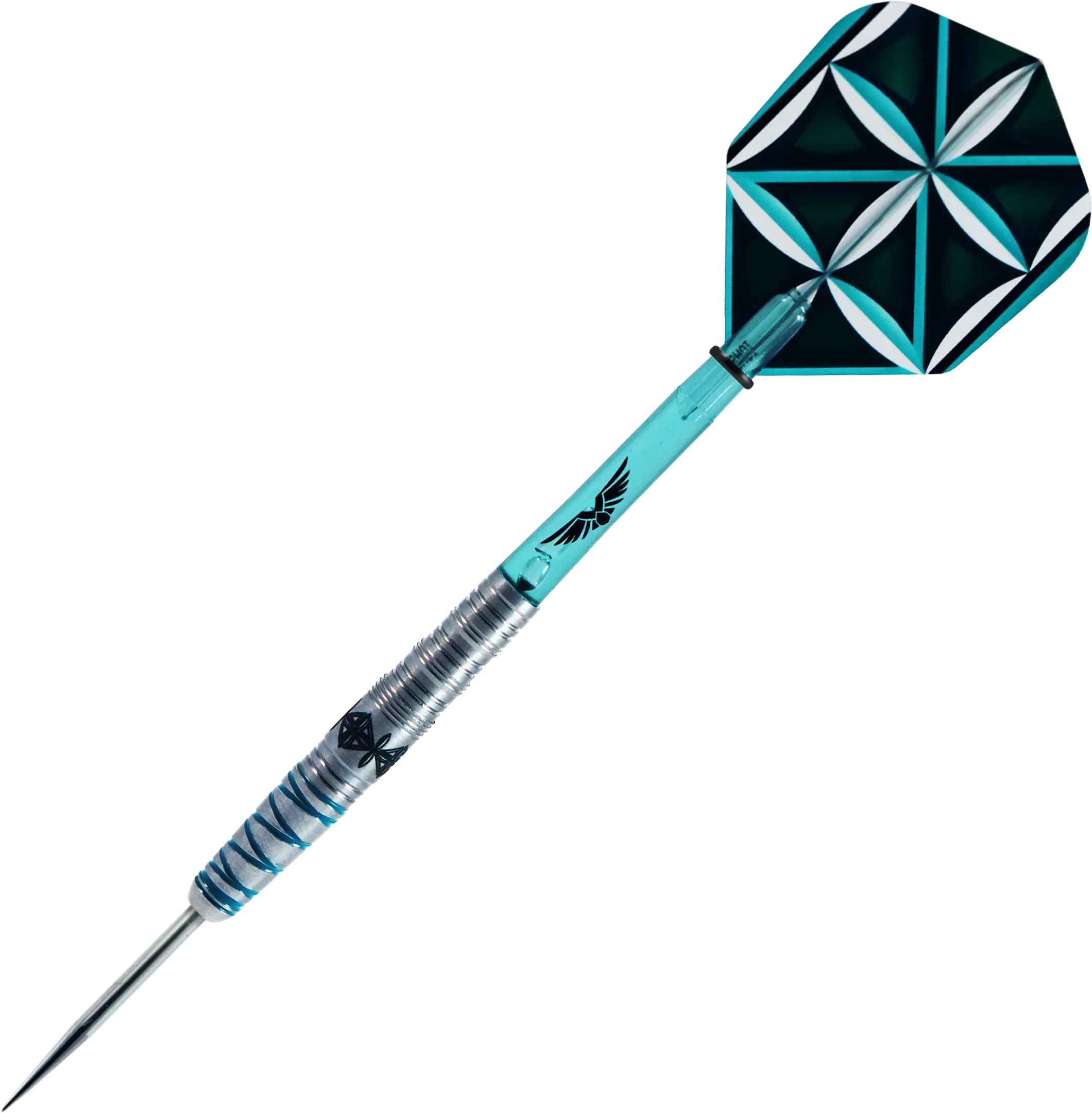 Dart with Blue and Black Flights