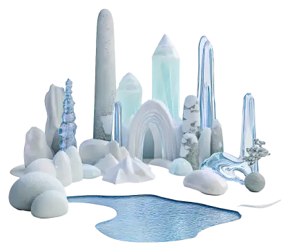 Fantasy Ice Landscape
