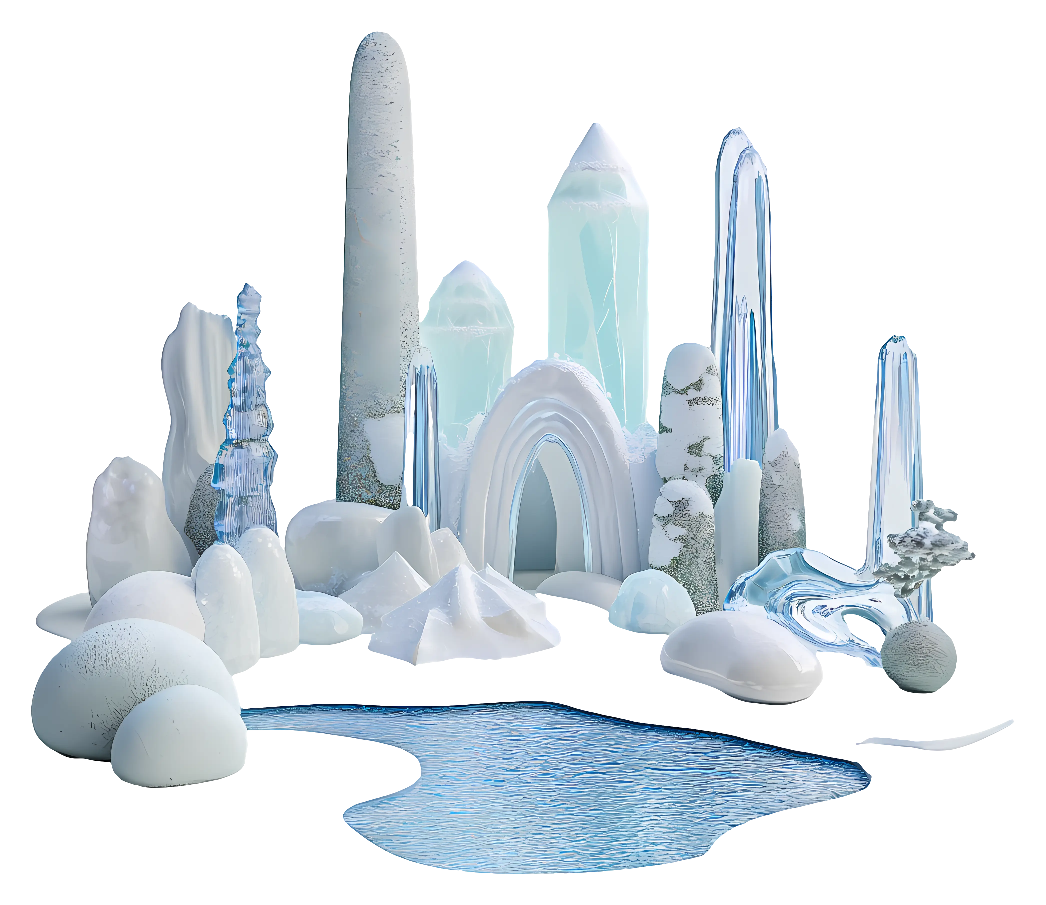 Fantasy Ice Landscape