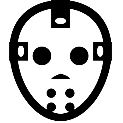 Hockey Mask Icon for Graphic Use