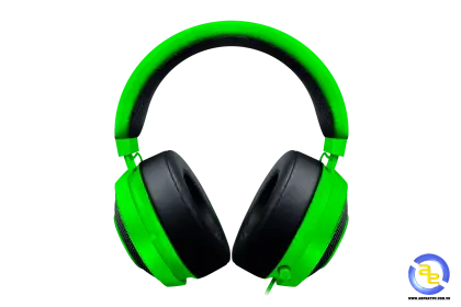 Green and Black Headphones for Audio Experience