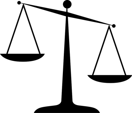Symbol of Justice and Balance Scale