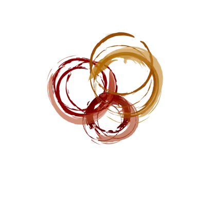 Abstract Swirling Circles Art Design