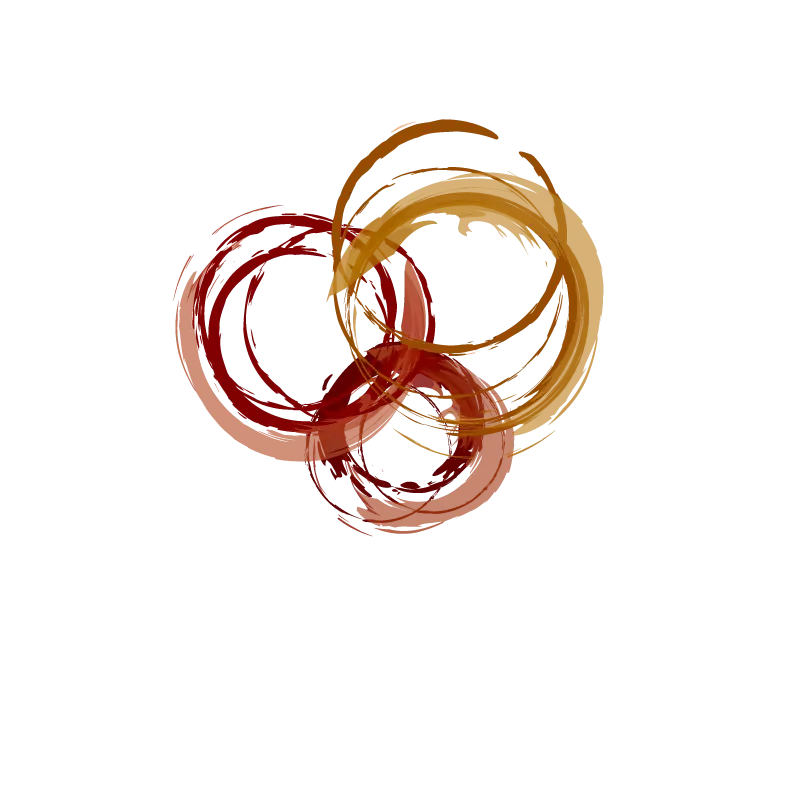 Abstract Swirling Circles Art Design
