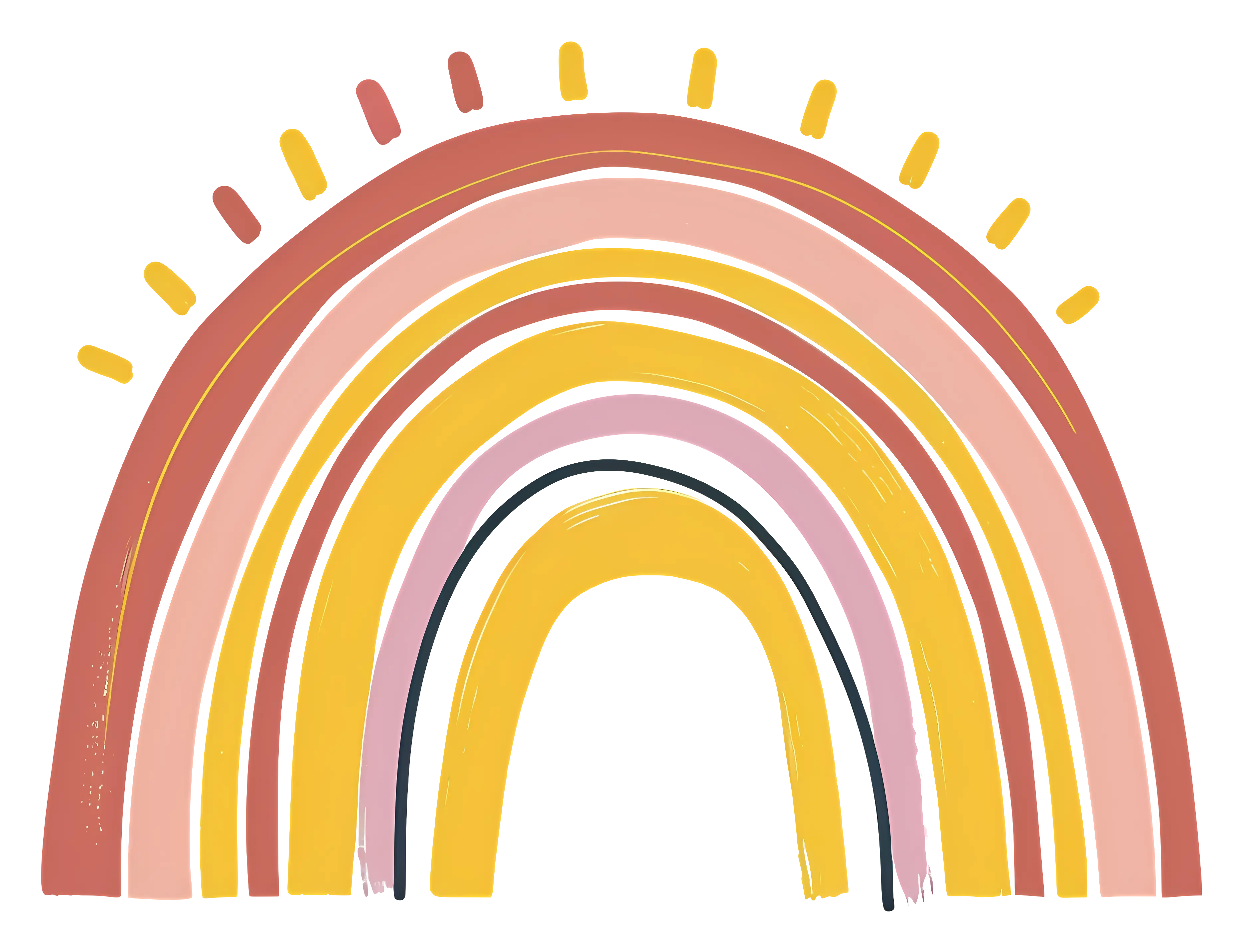 Minimalistic Rainbow Color Illustration