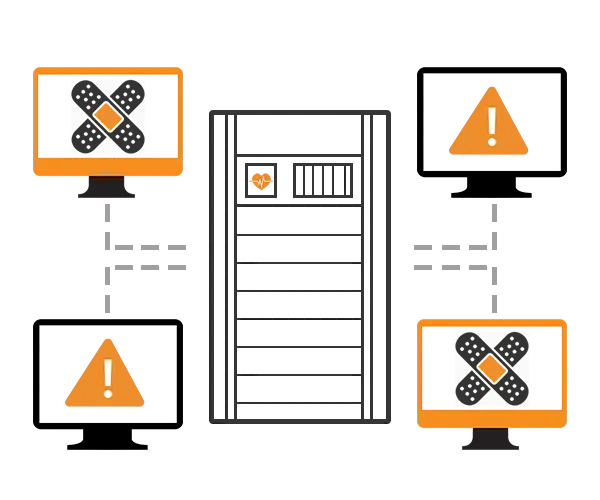 Computer Network with Alerts