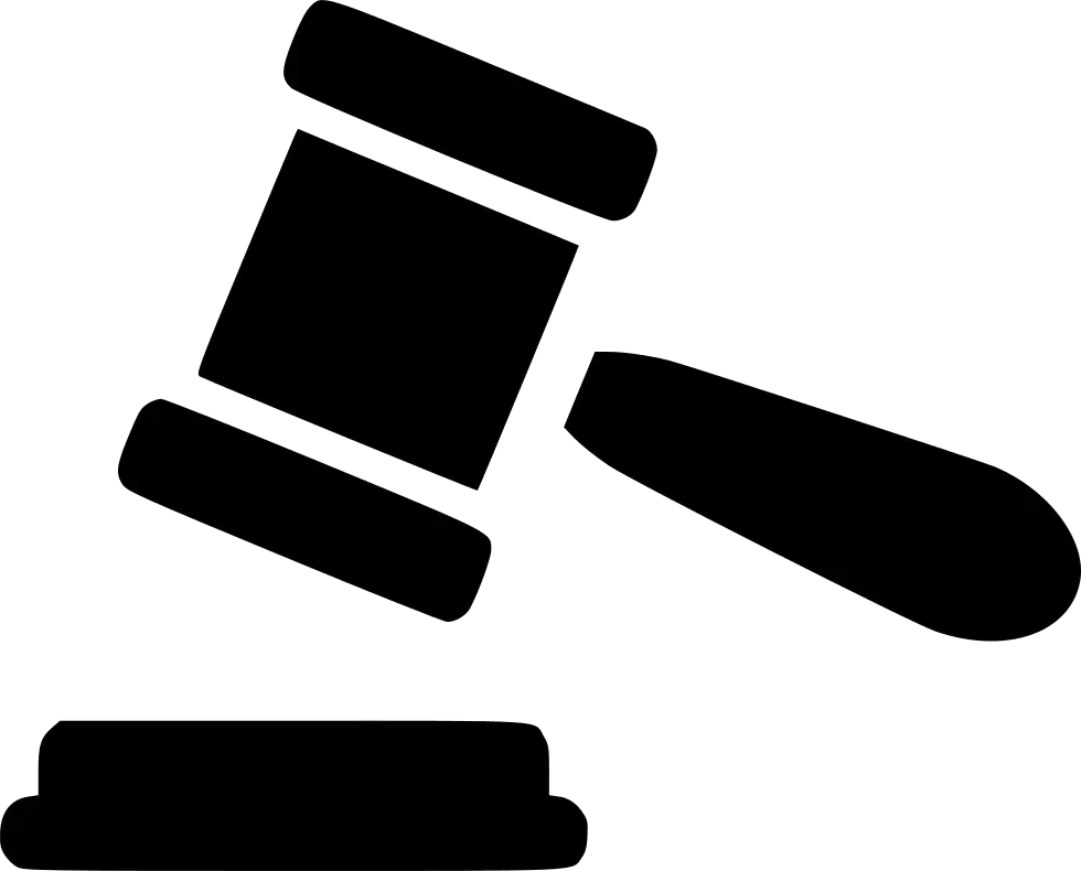 Judge's Black Gavel as Legal Representation