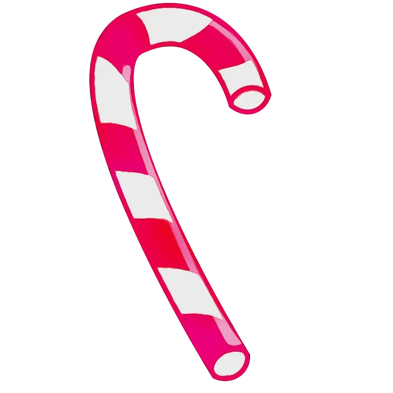 Pink Striped Candy Cane