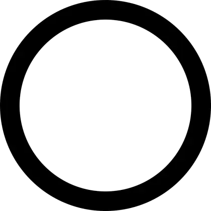 Black Circle Geometric Symbol