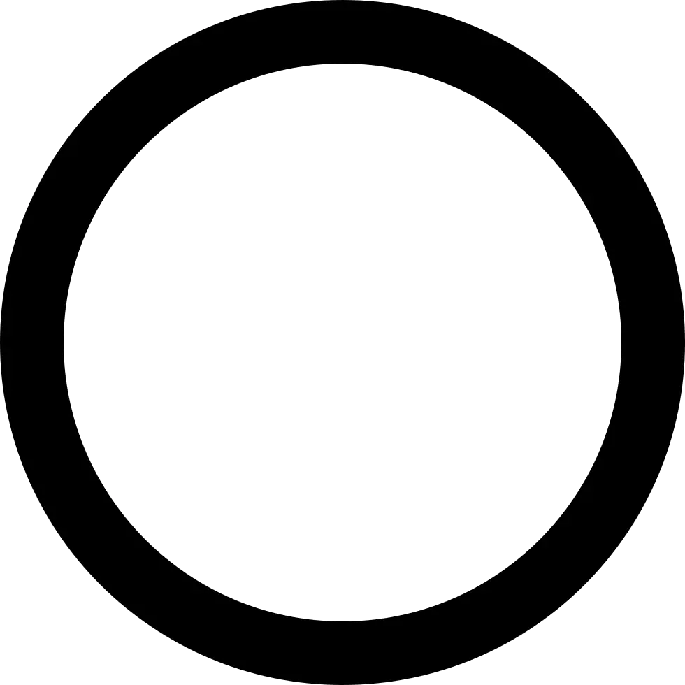 Black Circle Geometric Symbol
