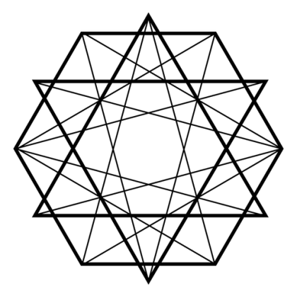 Black Abstract Geometric Line Design