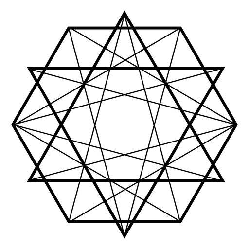 Black Abstract Geometric Line Design