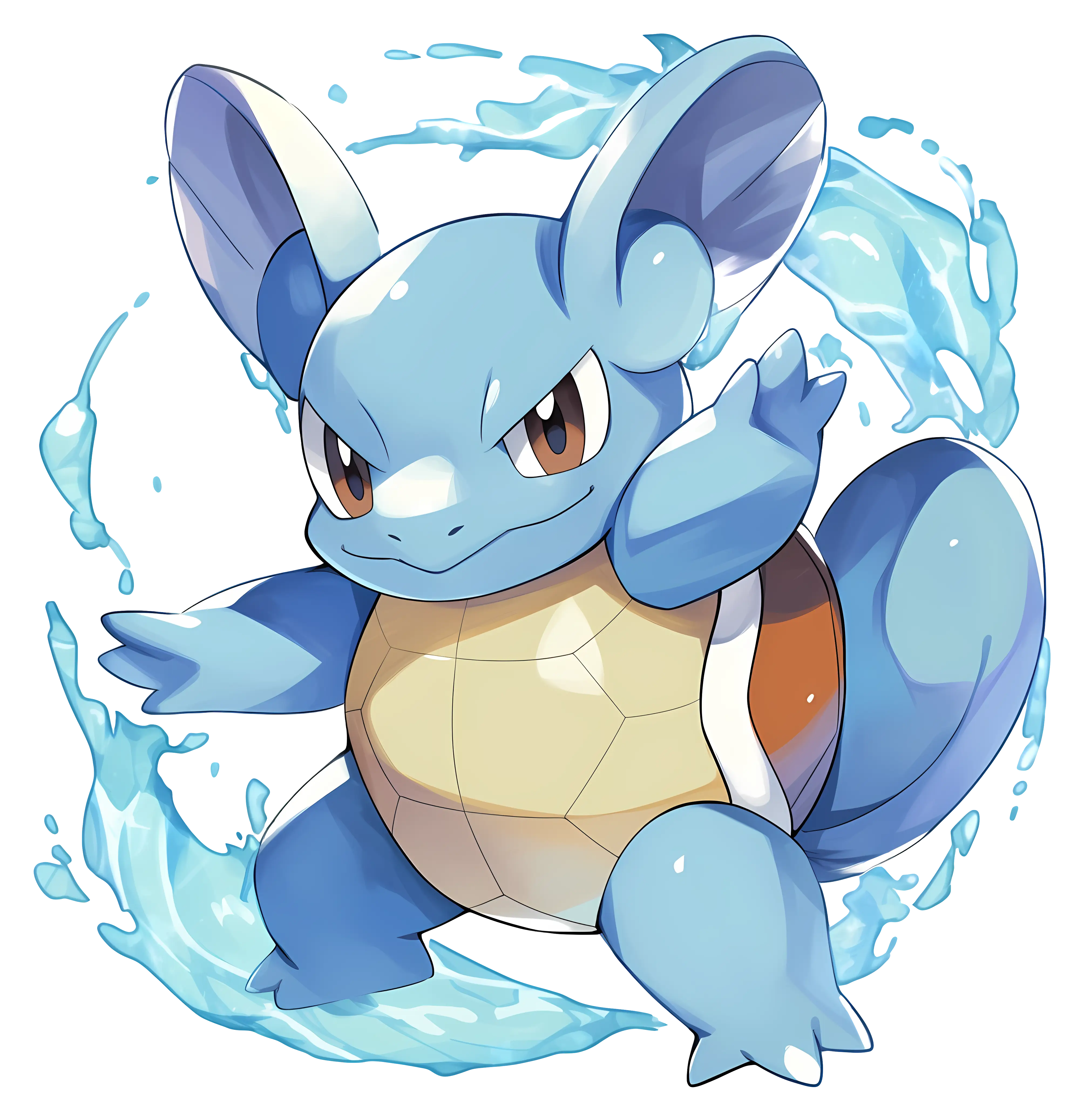 Blue Turtle Cartoon Character