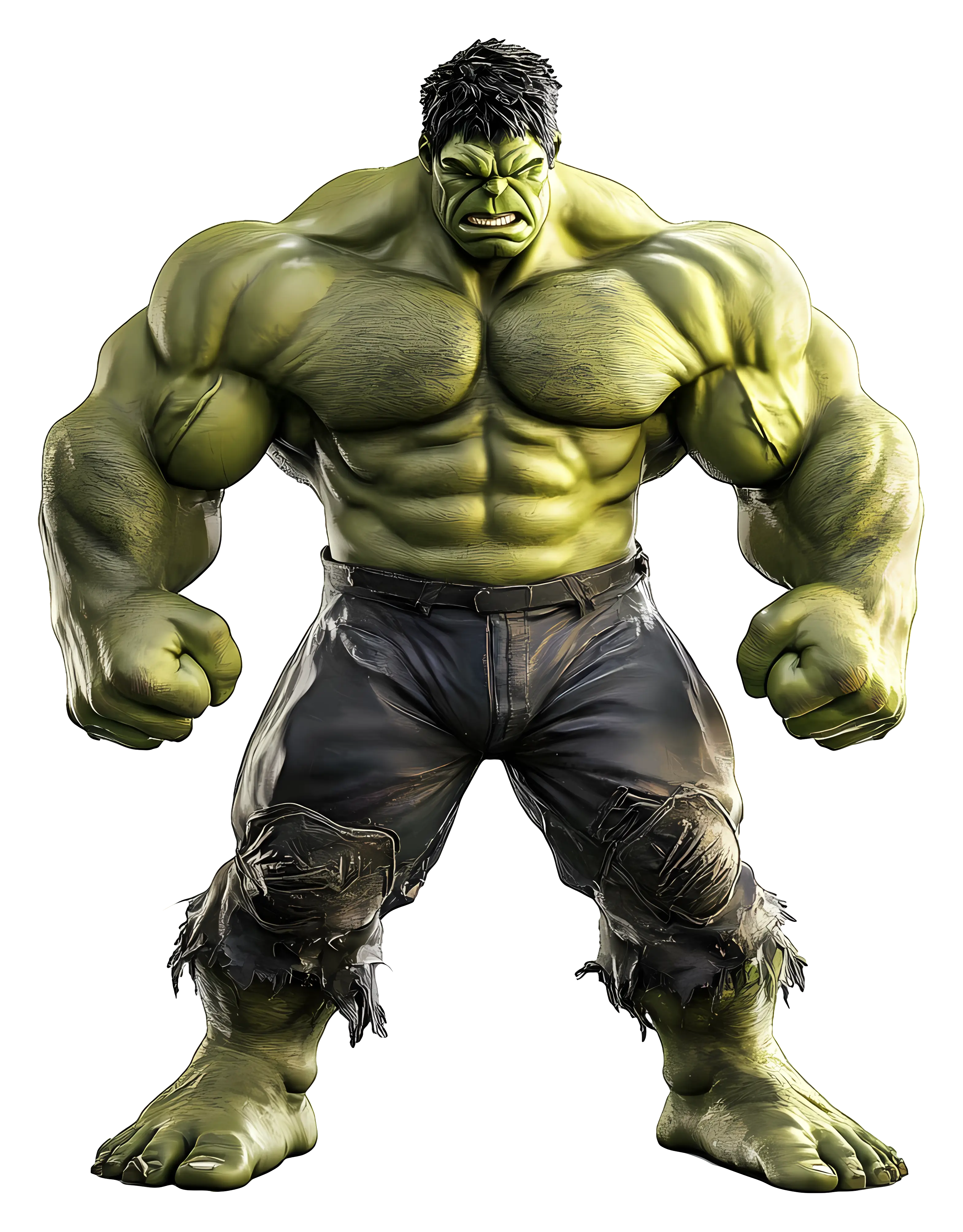 Green Hulk Character Illustration