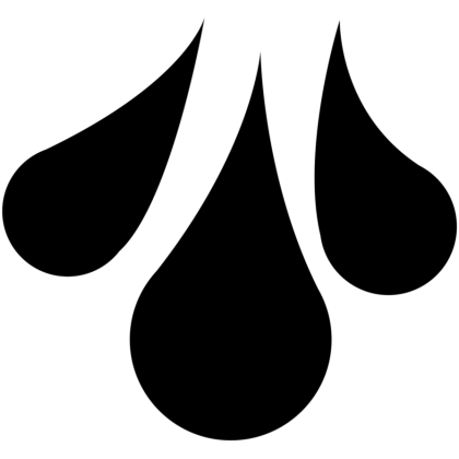 Water Droplet Silhouette for Minimalist Design