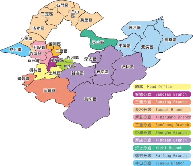 Regional Branch Map