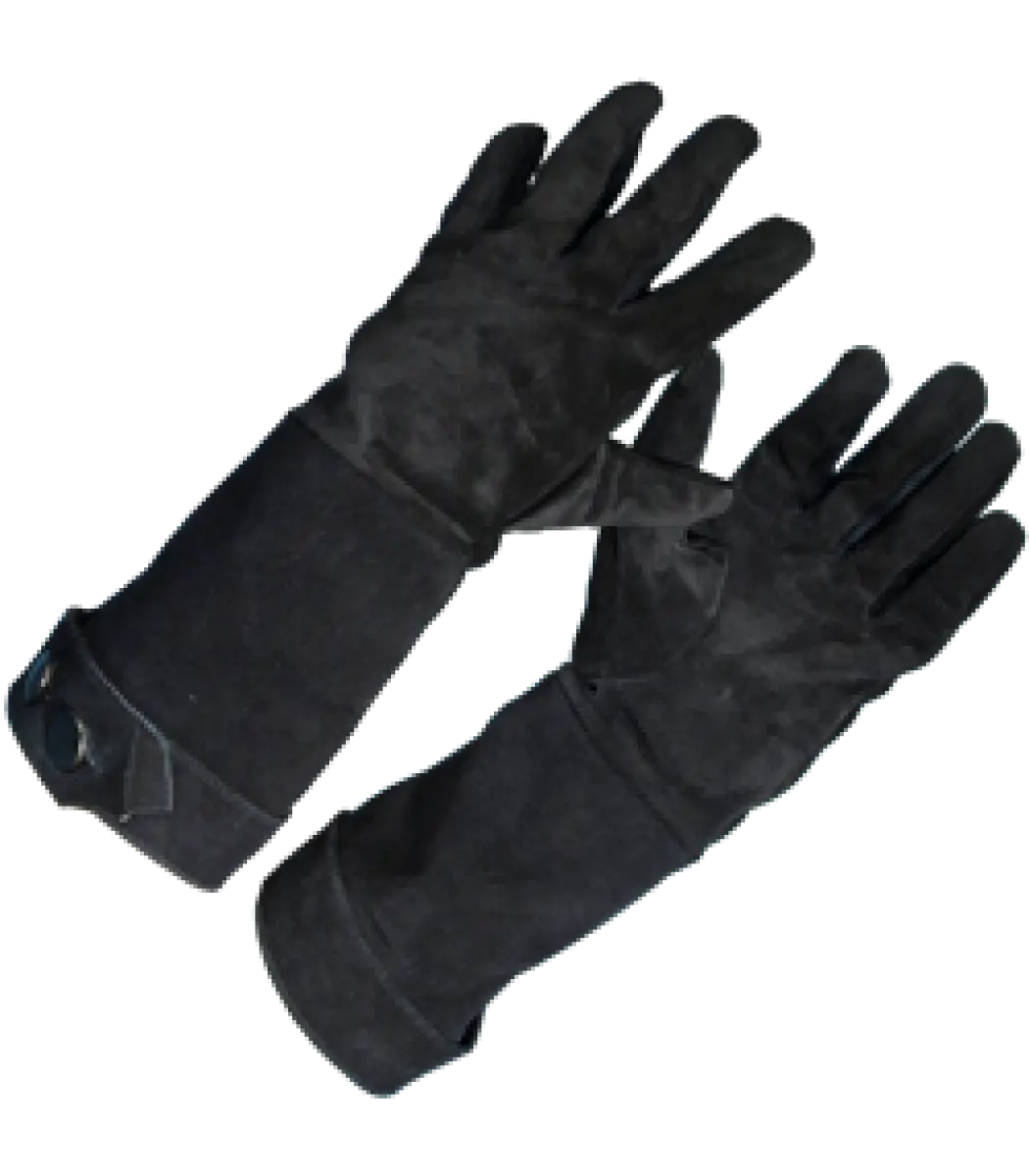 Black Protective Long Gloves