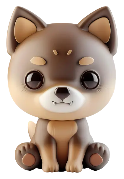 Cute Cartoon Dog Toy