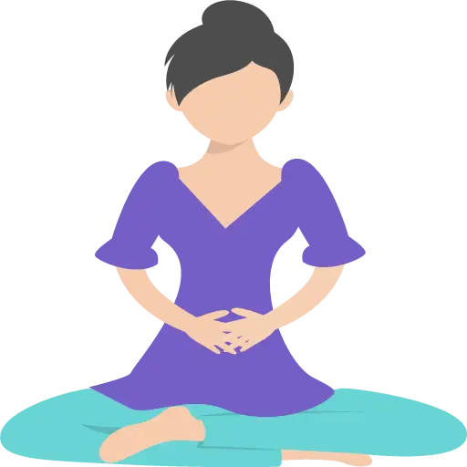 Woman Meditating in Yoga Pose