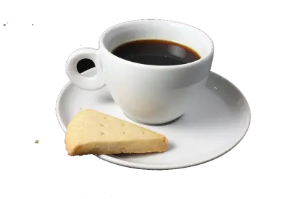 Coffee Cup with Biscuit