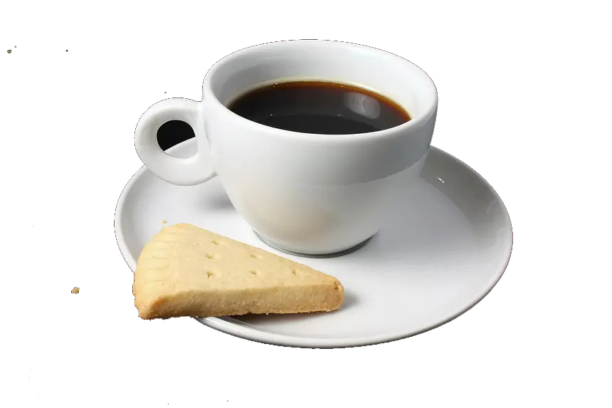 Coffee Cup with Biscuit