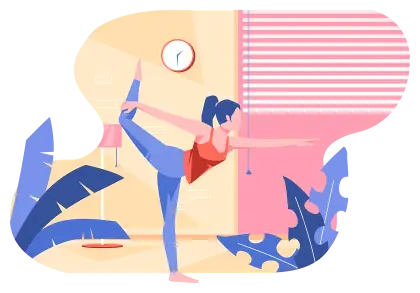 Woman Practicing Yoga