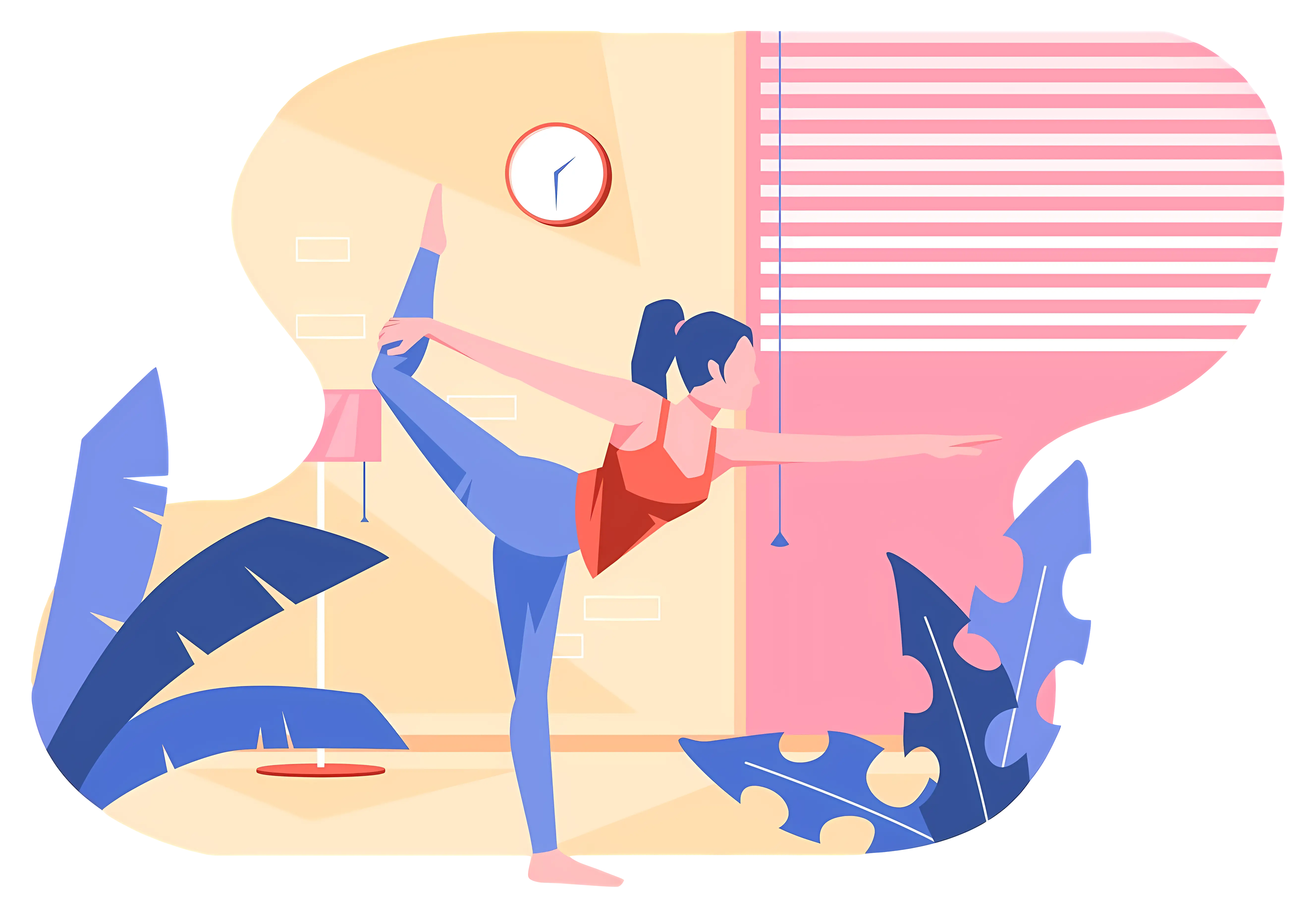 Woman Practicing Yoga