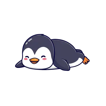 Adorable Cartoon Penguin Illustration
