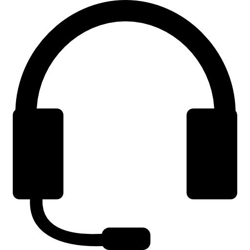 Headset Icon Silhouette