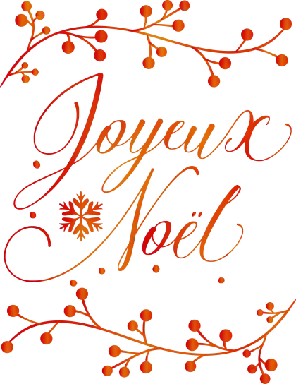 Joyeux NoÃ«l Festive Christmas Greeting Design