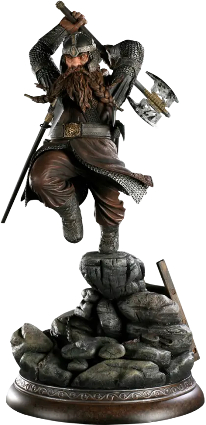Dwarf Warrior Statue with Axe