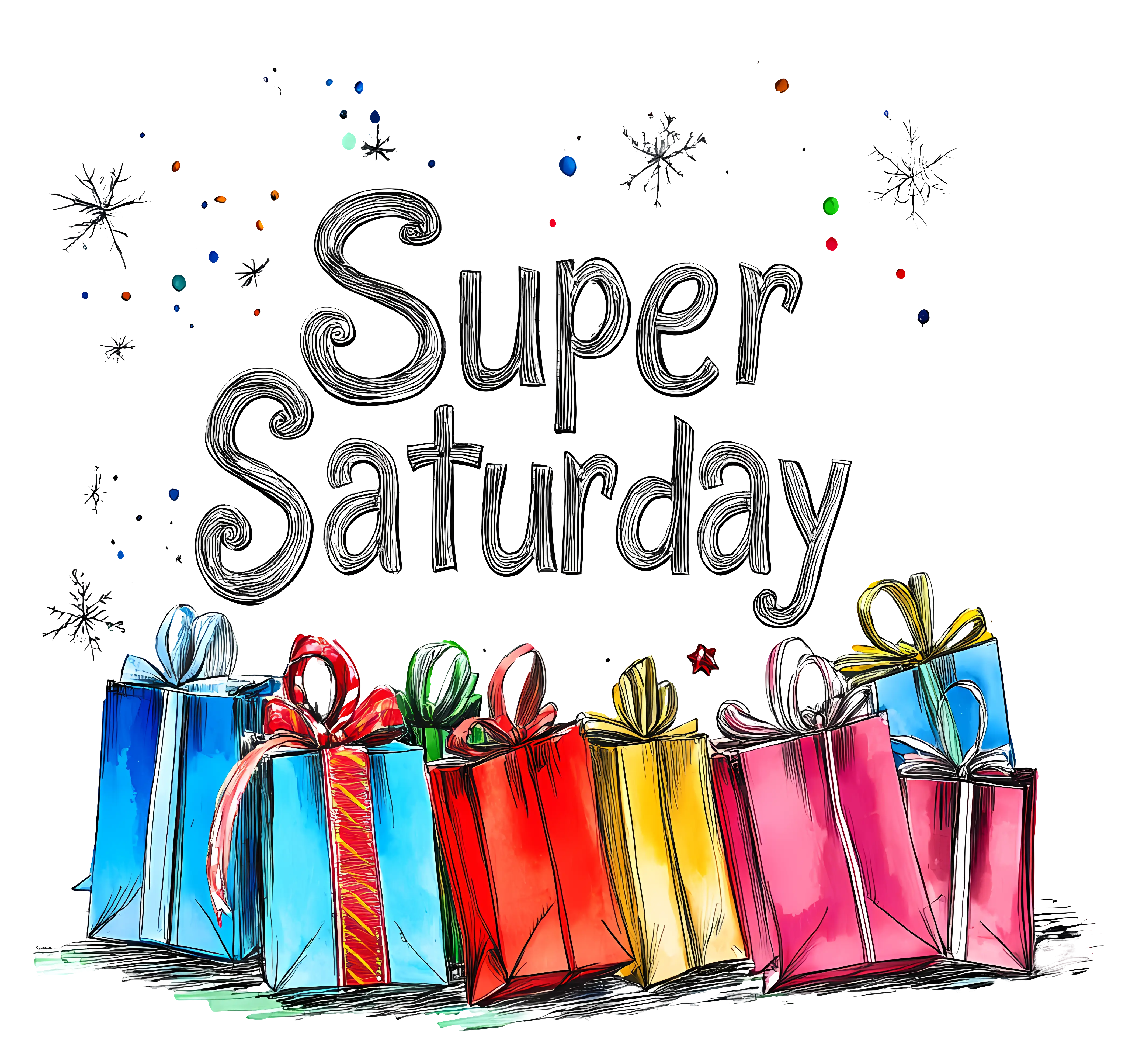 Colorful Super Saturday Gift Boxes