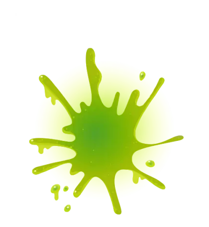 Green Paint Splash Illustration