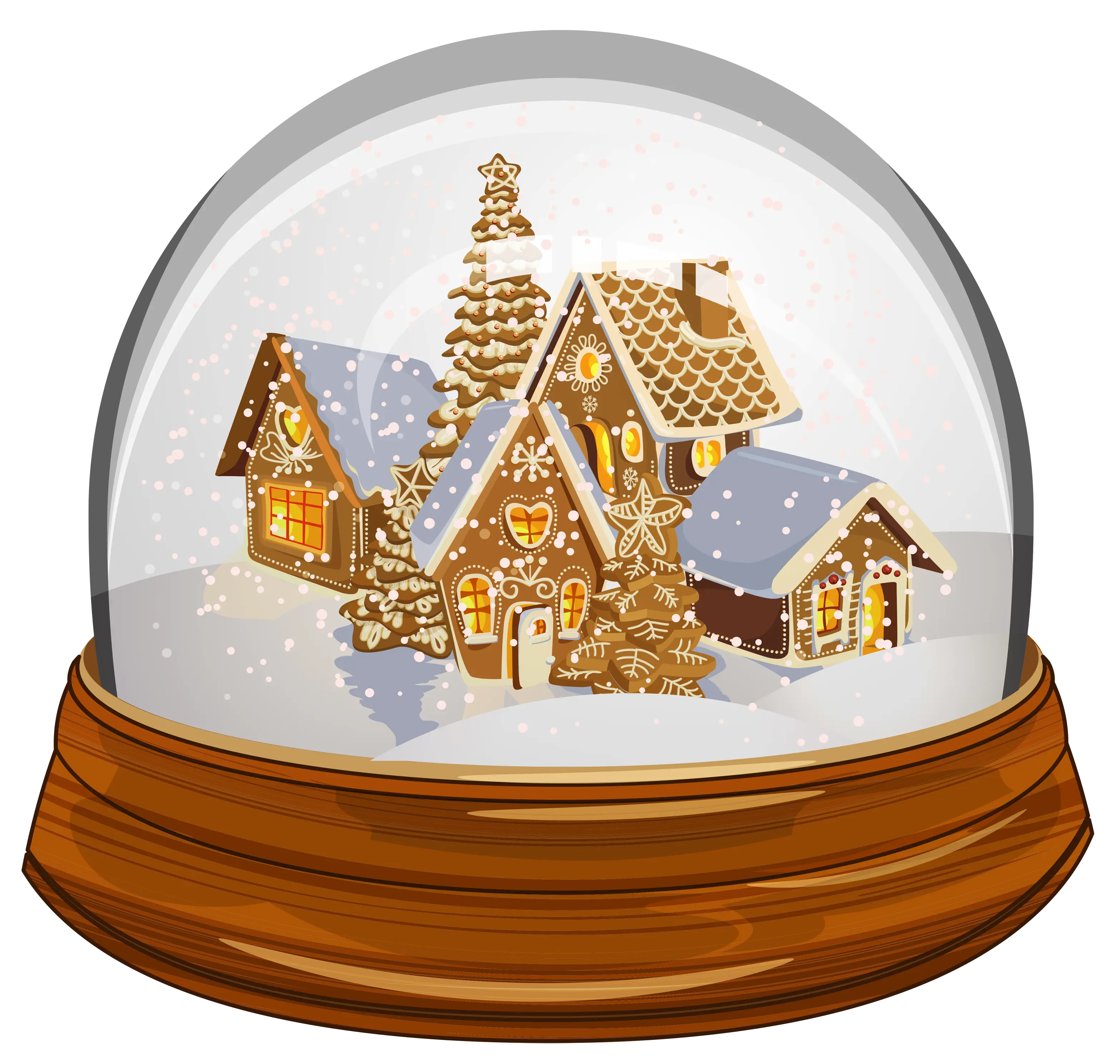 Snow Globe with Gingerbread House
