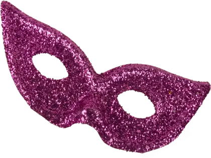 Pink Glitter Mask