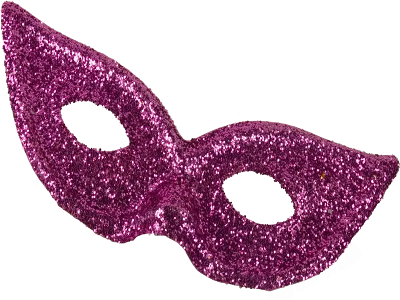 Pink Glitter Mask
