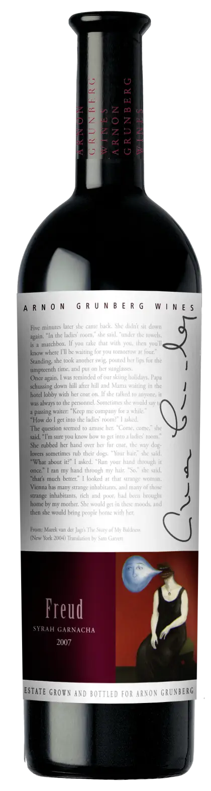 Arnon Grunberg Wines Freud Syrah Garnacha