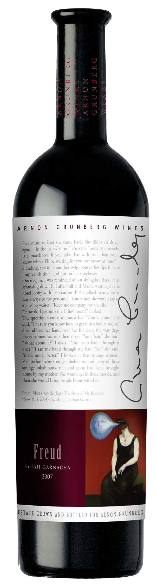 Arnon Grunberg Wines Freud Syrah Garnacha