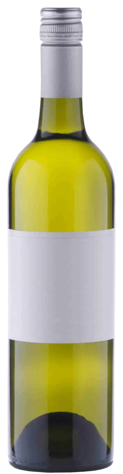White Wine Bottle with Blank Label
