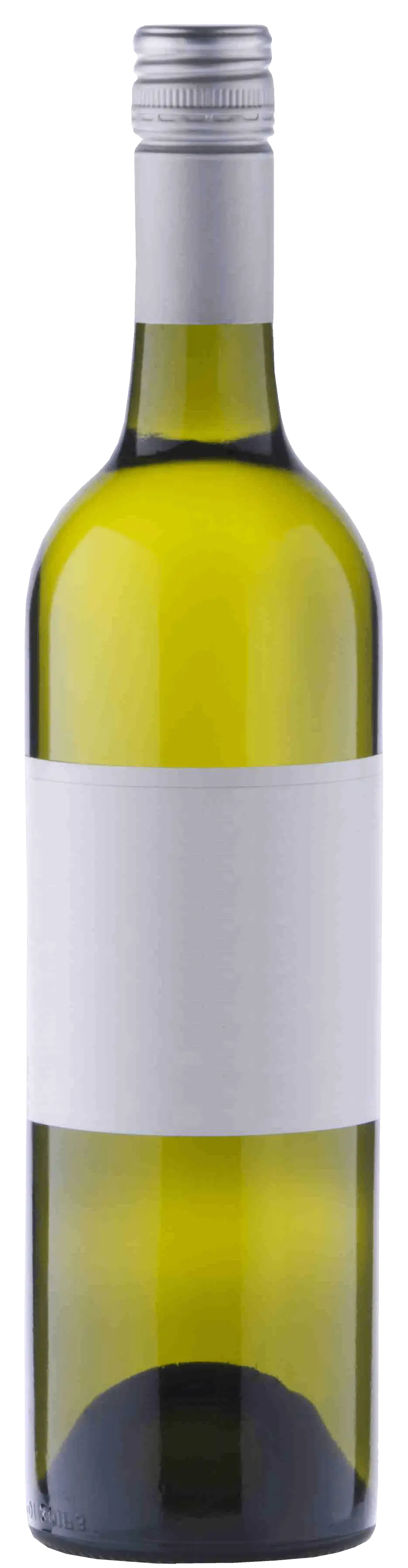White Wine Bottle with Blank Label