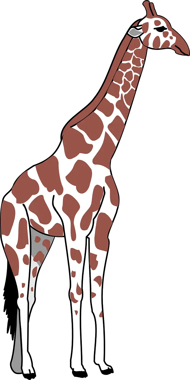 Giraffe Illustration in Artistic Style