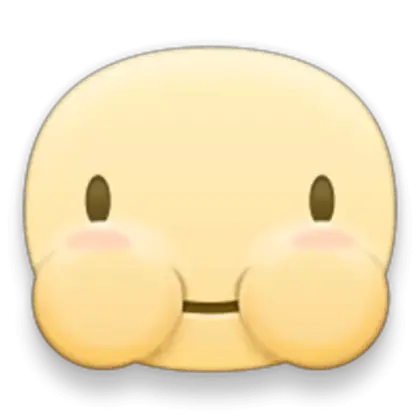 Cute Smiling Emoji with Blush