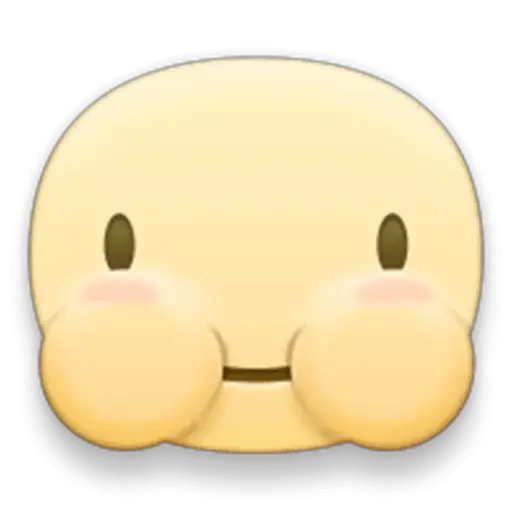 Cute Smiling Emoji with Blush