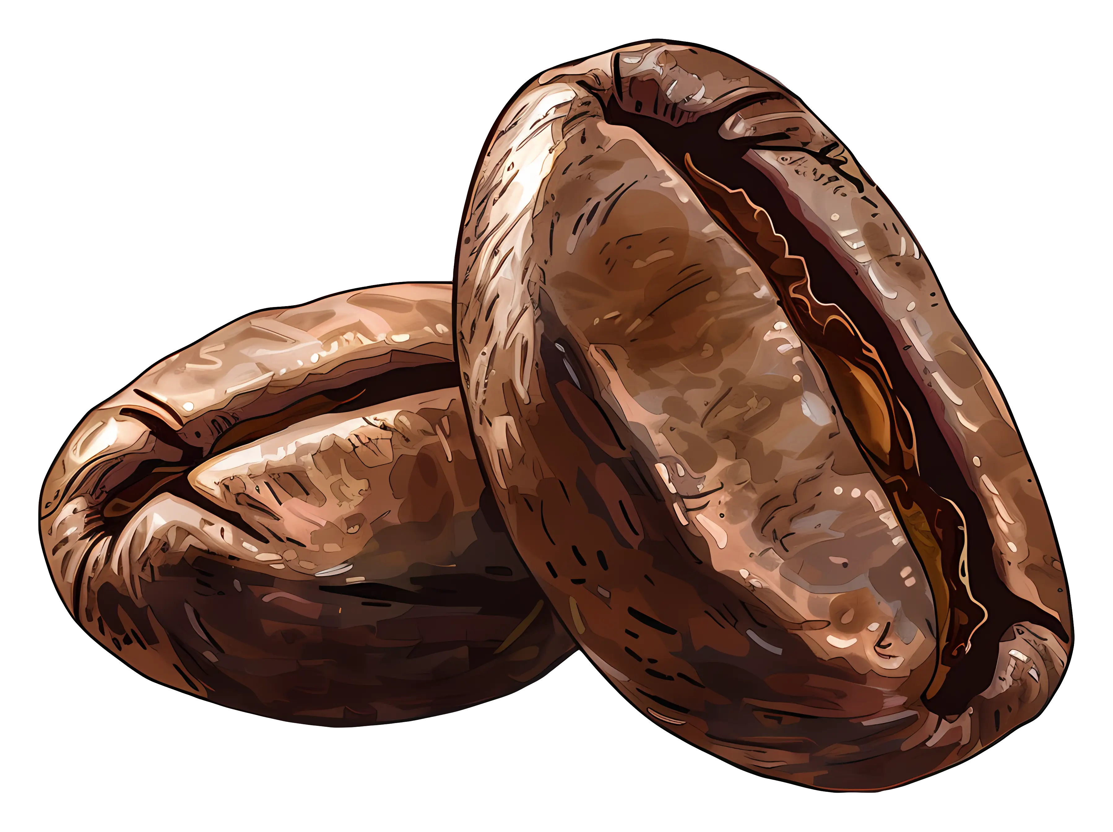 Realistic Coffee Beans