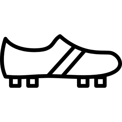 Black Football Shoe Icon
