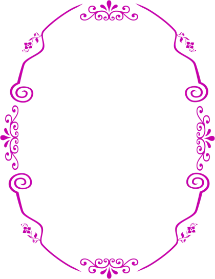 Purple Ornamental Border Frame