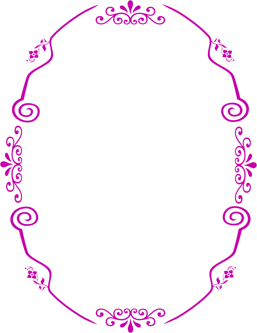 Purple Ornamental Border Frame