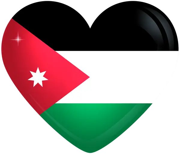 Heart-Shaped Jordan Flag