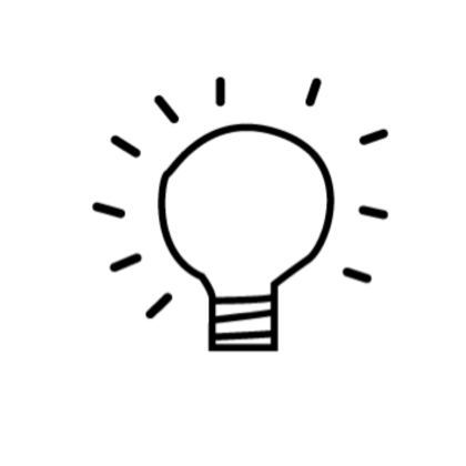 Light Bulb Symbol for Ideas
