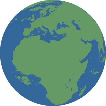 Illustrative Planet Earth Depiction Around Hemisphere Neat Balances